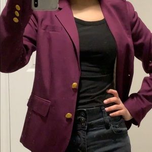 A purple Banana Republic blazer. Will negotiate.